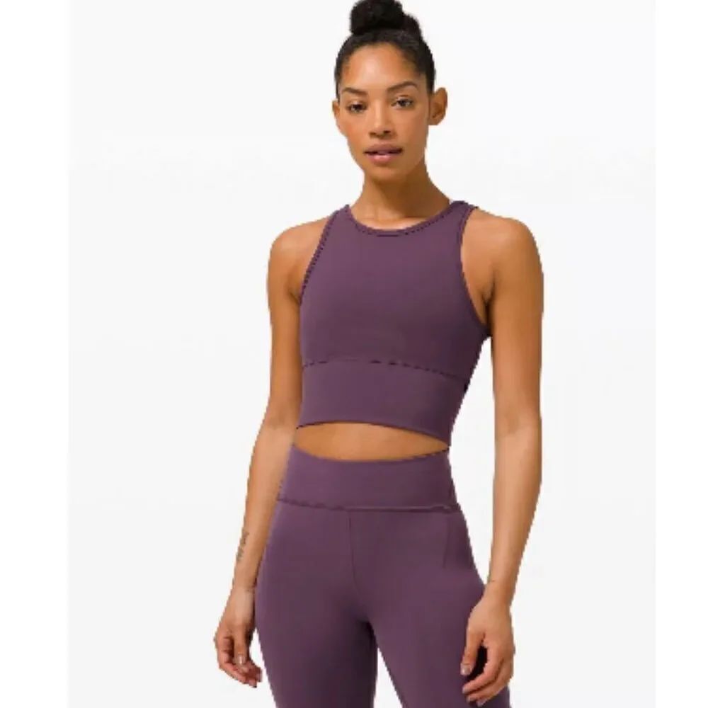 Lululemon Power Pivot Top Grape Thistle